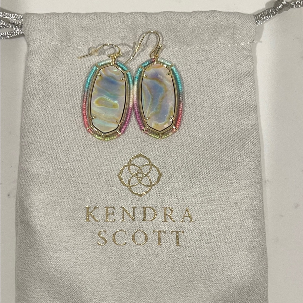 Kendra Scott Iridescent Oval Earrings